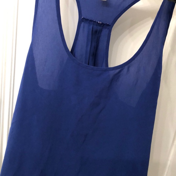 Blue Racerback Tank - Picture 2 of 3